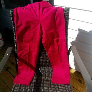 LOFT JULIE CROP PANTS PINK SIZE 4
